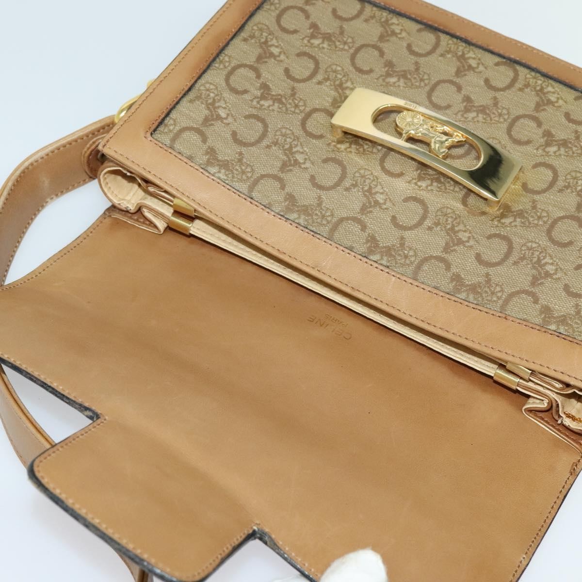 Celine Sulky Shoulder bag Canvas, BEIGE, CANVAS, Shoulder bag