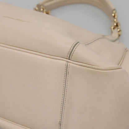 Salvatore Ferragamo Melinda Tote Leather, BEIGE, LEATHER, Tote bag