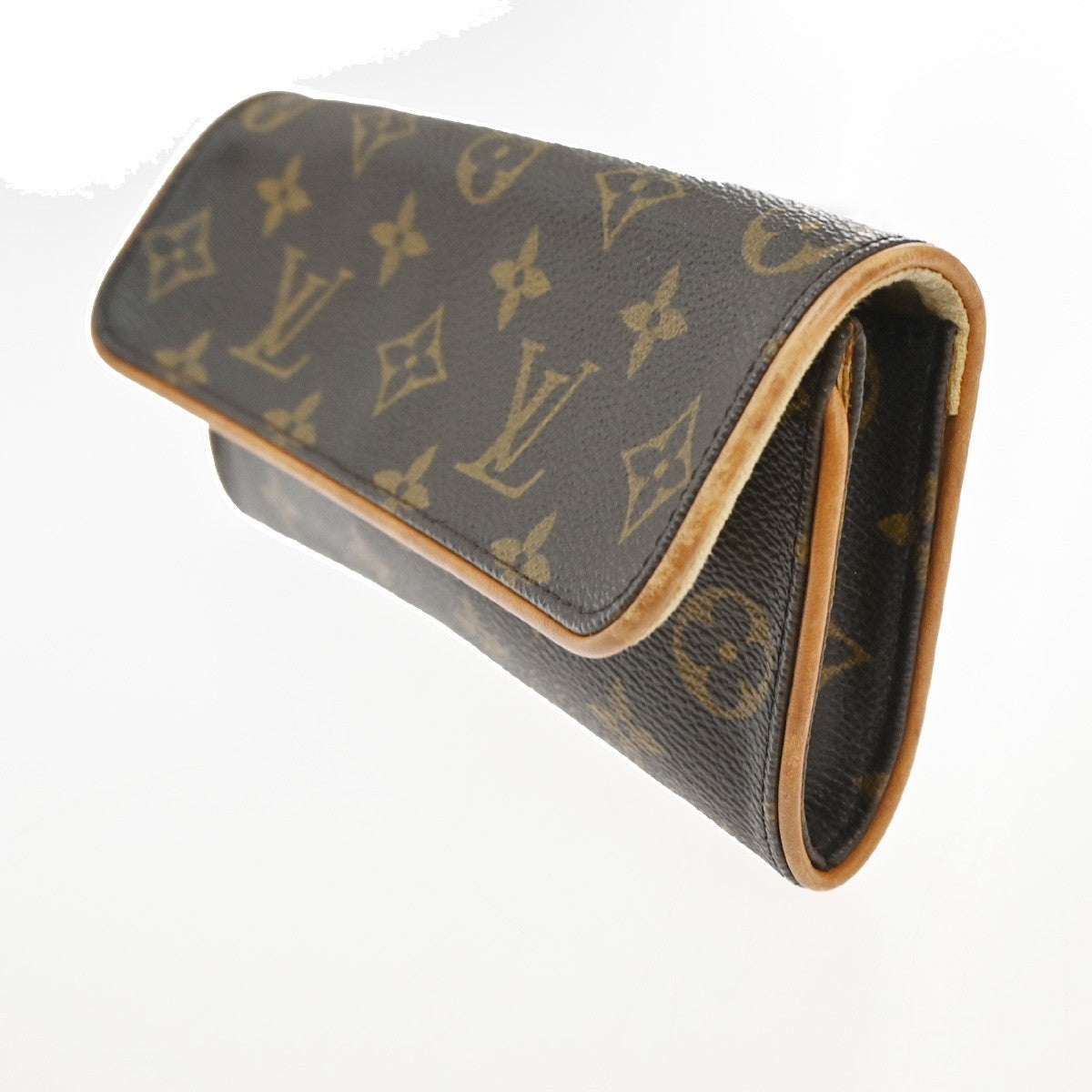 Louis Vuitton Twin Handbag Monogram Canvas, BROWN, CANVAS, Clutche & pouche