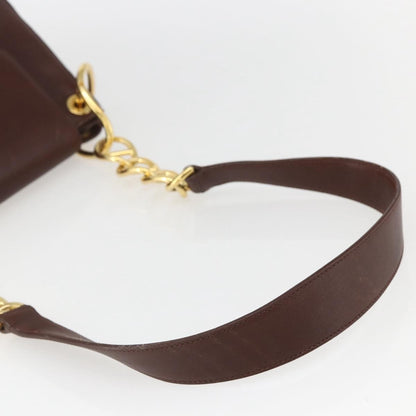 Prada Vintage Shoulder Bag Leather, BROWN, LEATHER, Shoulder bag