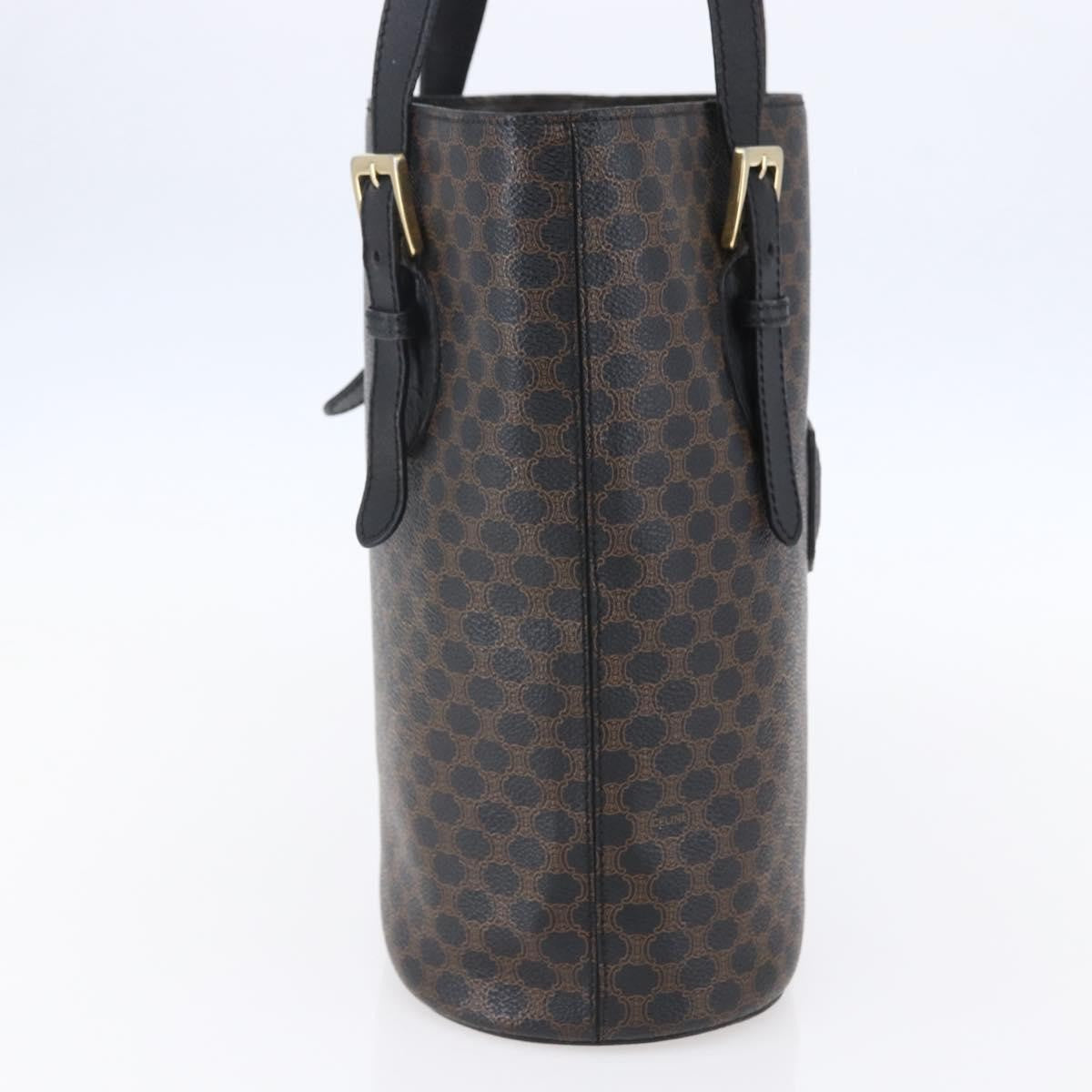 Celine Vintage Macadam Tote bag Canvas, BROWN, CANVAS, Tote bag