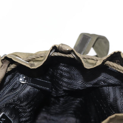 Prada Double Front Pocket Backpack Tessuto, KHAKI, NYLON, Backpack
