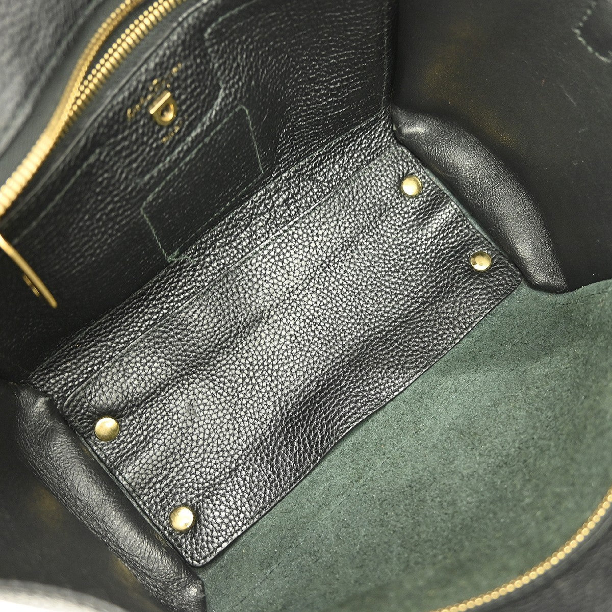 Salvatore Ferragamo Amy Tote Pebbled Leather, BLACK, LEATHER, Tote bag