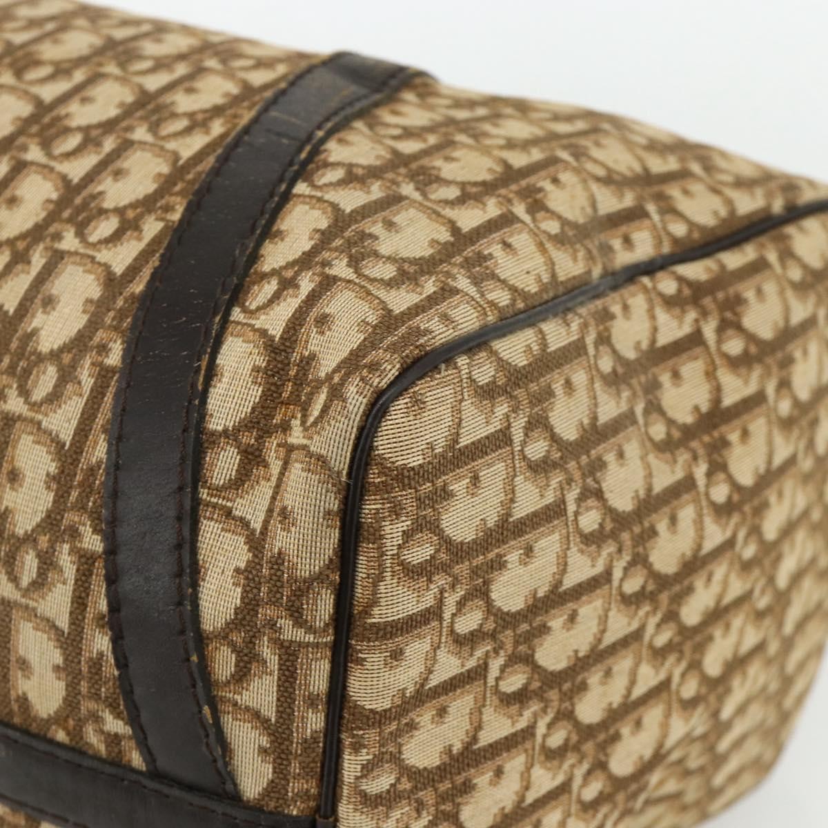 Christian Dior Vintage Trotter Boston Bag Diorissimo Canvas, Beige, Canvas, Handbag