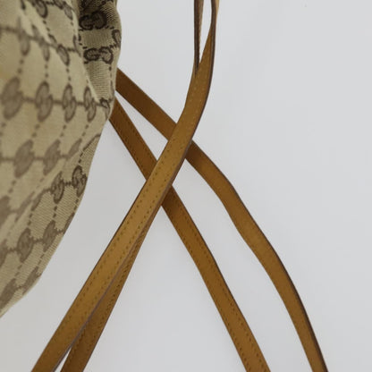 Gucci Drawstring Backpack GG Canvas, BEIGE, CANVAS, Backpack