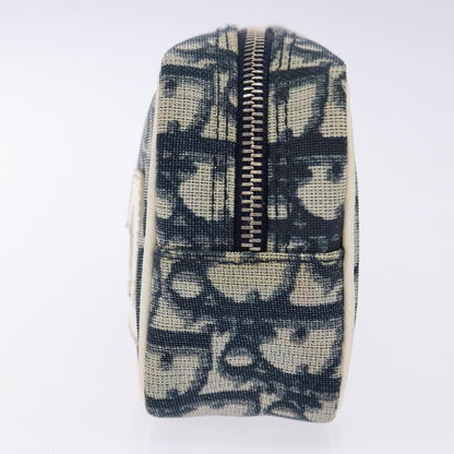 Christian Dior Vintage Trotter Pouch Diorissimo Canvas, NAVY, CANVAS, Clutche & pouche