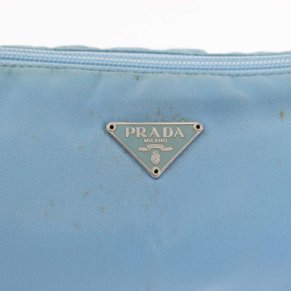 Prada Pochette Shoulder Bag Tessuto, BLUE, NYLON, Clutche & pouche