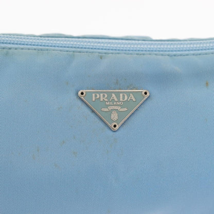 Prada Pochette Shoulder Bag Tessuto, BLUE, NYLON, Clutche & pouche