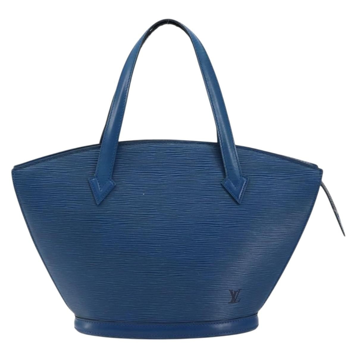 Louis Vuitton Saint Jacques Handbag Epi Leather, BLUE, LEATHER, Handbag