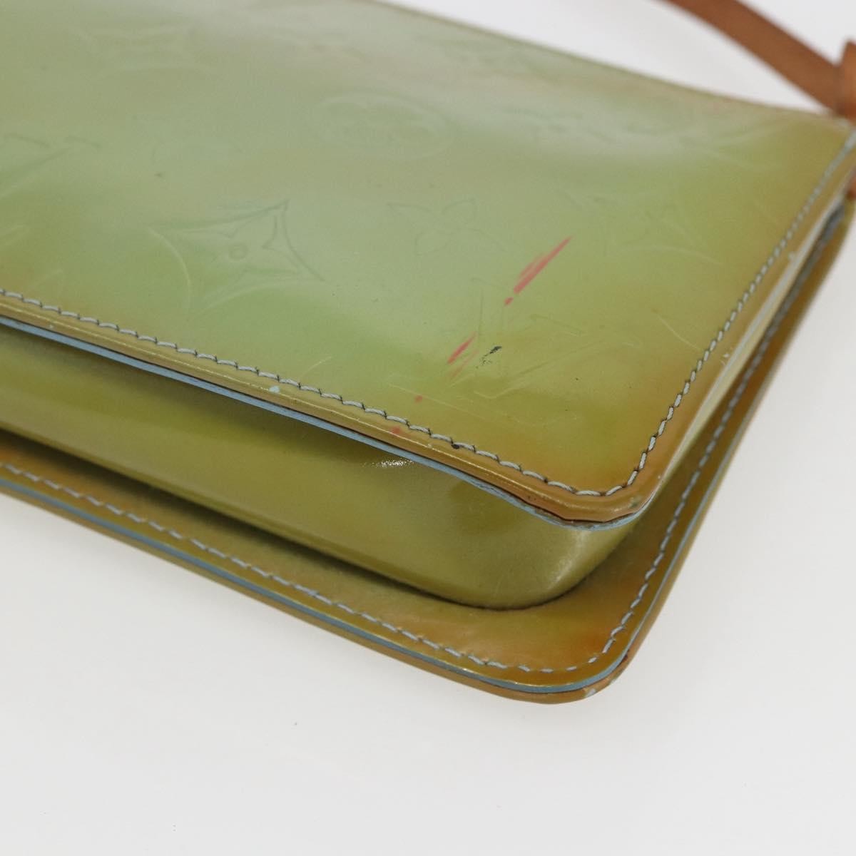 Louis Vuitton Lexington Pochette Monogram Vernis, GREEN, PATENT_LEATHER, Clutche & pouche