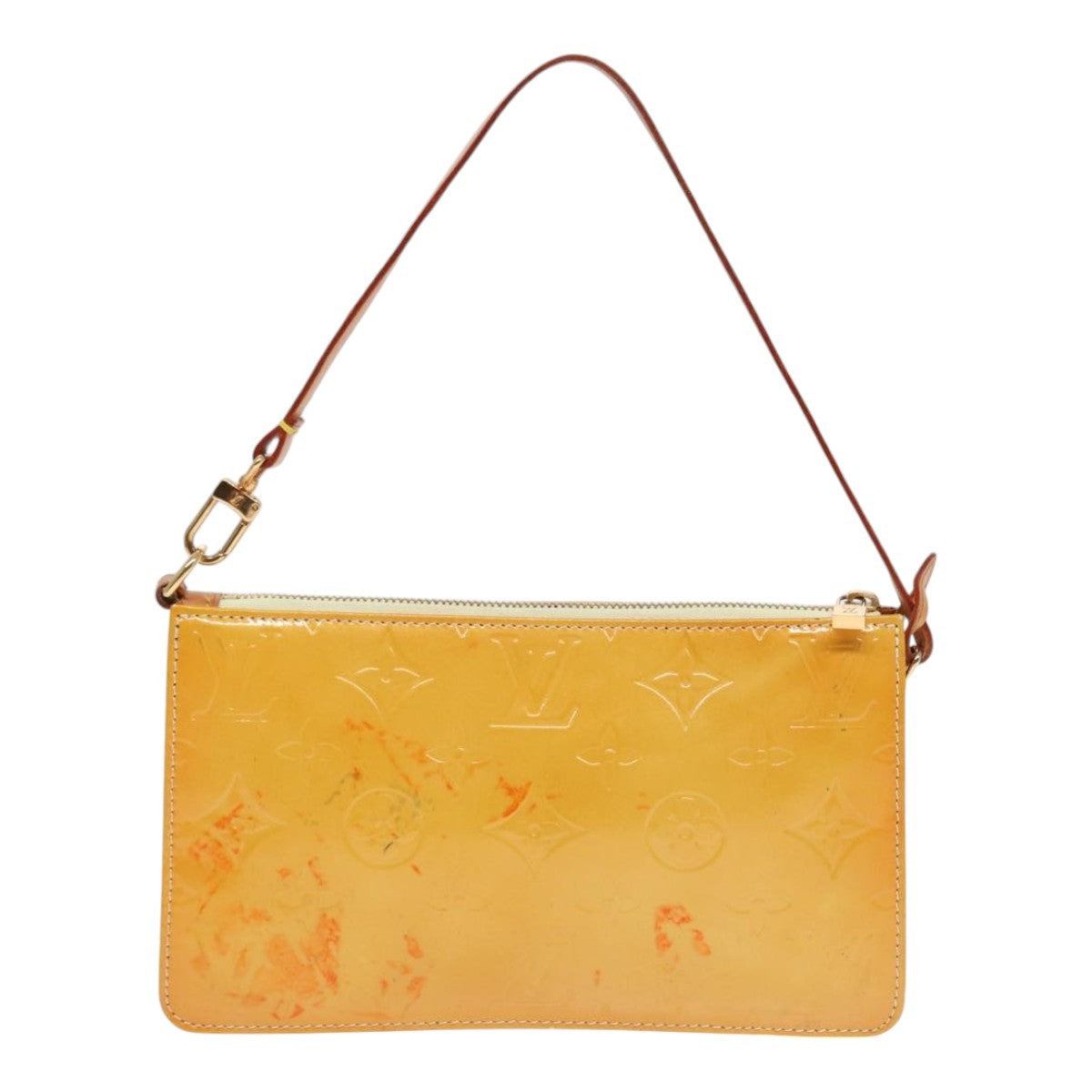 Louis Vuitton Lexington Pochette Monogram Vernis, YELLOW, PATENT_LEATHER, Clutche & pouche