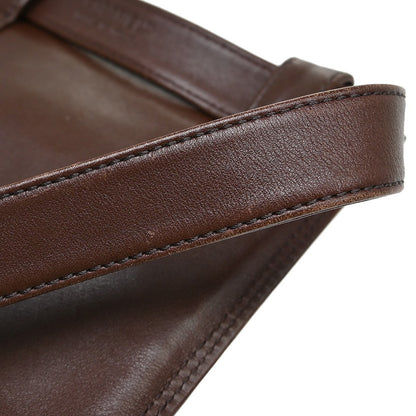 Chanel Vintage Front Pocket Waist Bag Leather, Brown, Leather, Clutch