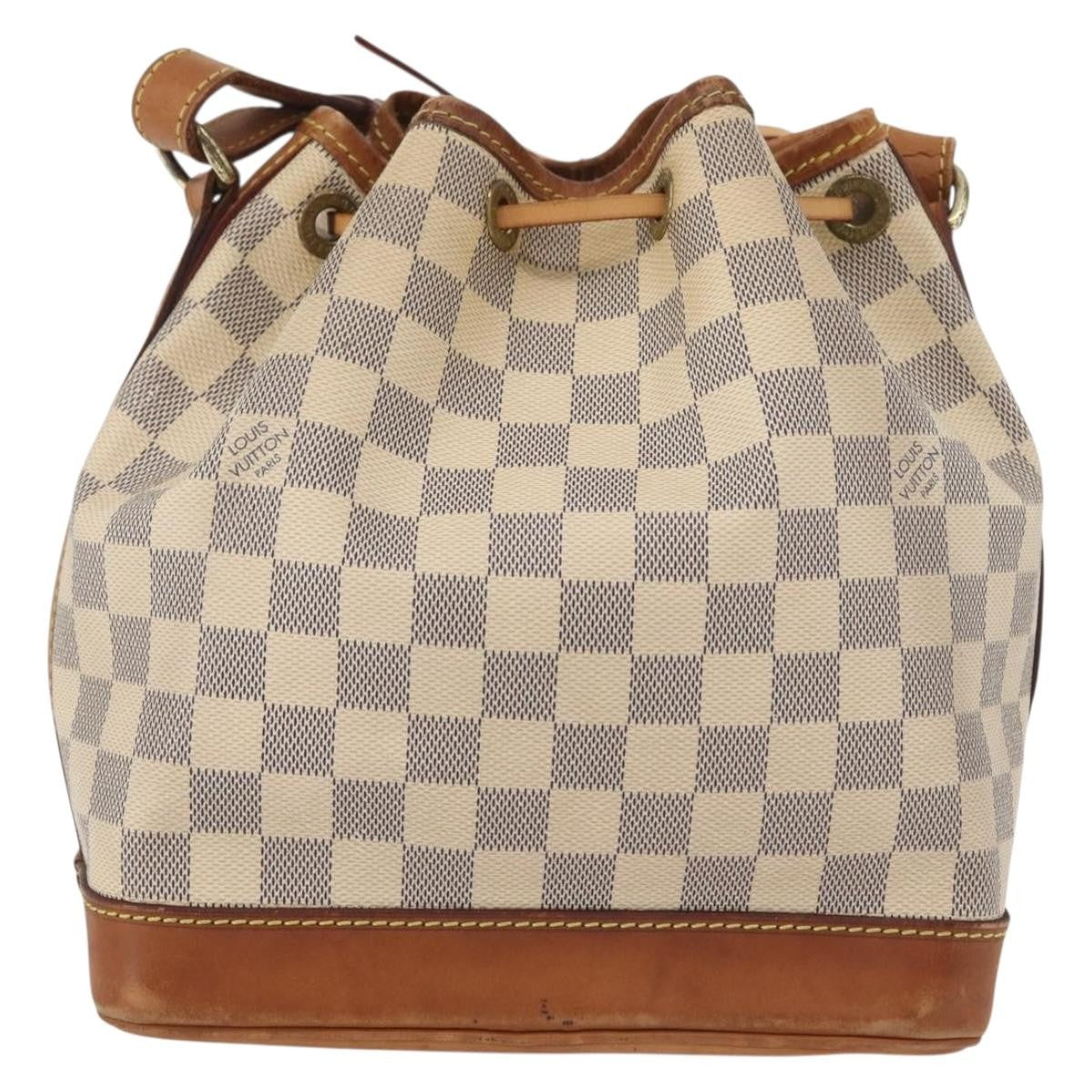 Louis Vuitton Noe Handbag Damier, Beige, Canvas, Shoulder Bag