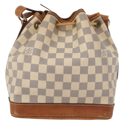 Louis Vuitton Noe Handbag Damier, Beige, Canvas, Shoulder Bag