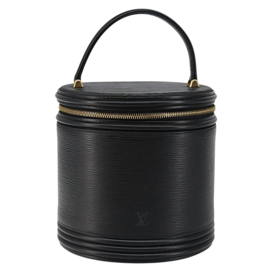 Louis Vuitton Cannes Handbag Epi Leather, BLACK, LEATHER, Handbag