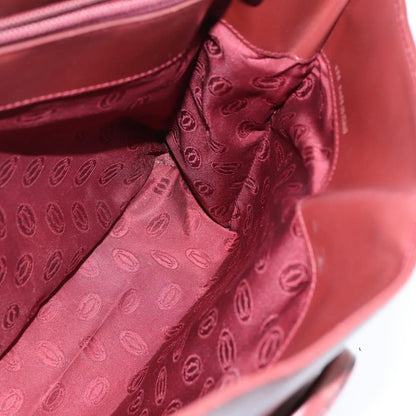 cartier Must de Cartier Shoulder Bag Leather, BURGUNDY, LEATHER, Shoulder bag