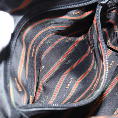 Loewe Anagram handbag Leather, BLACK, LEATHER, Handbag