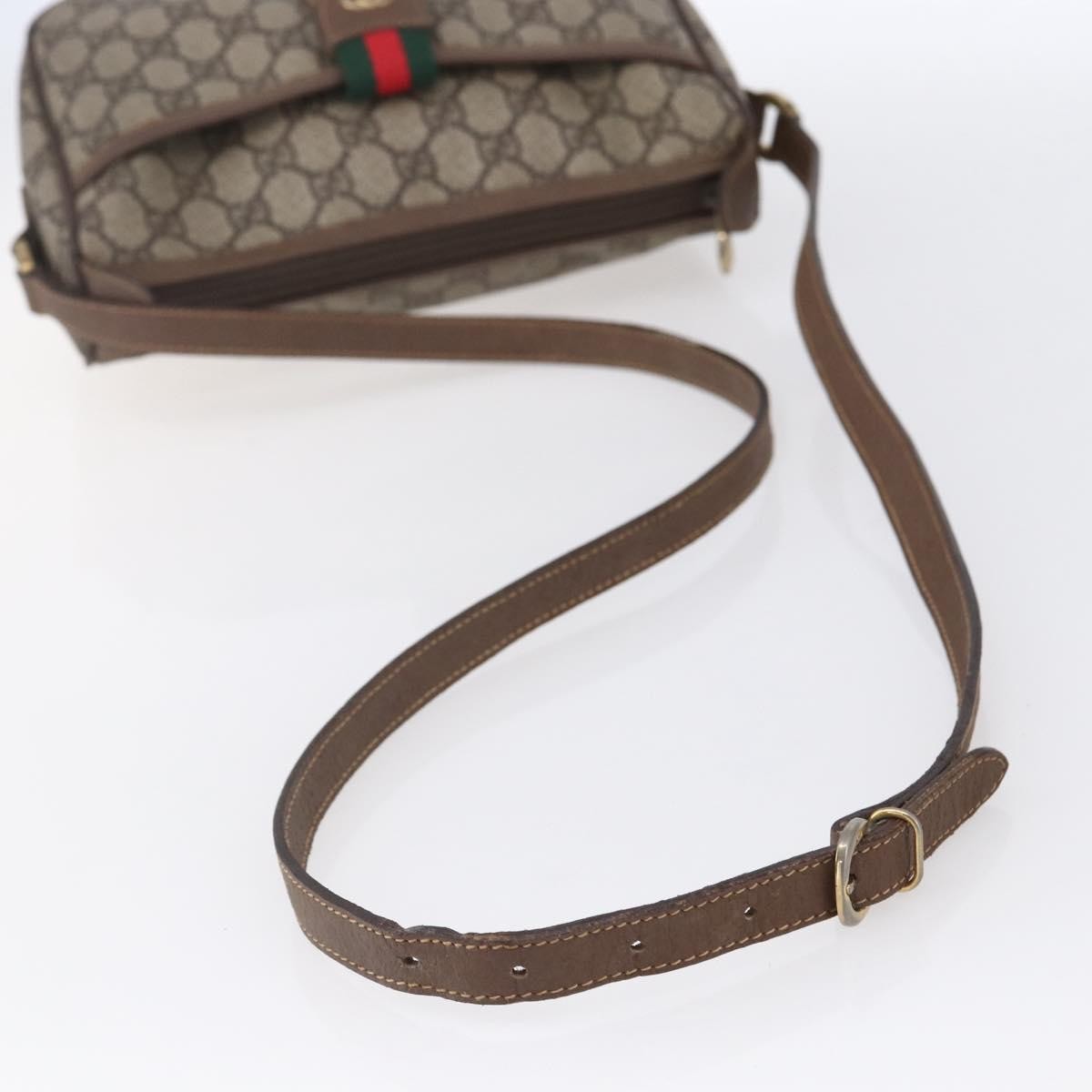 Gucci Vintage Web Crossbody Bag GG Canvas, BEIGE, CANVAS, Shoulder bag