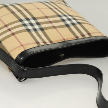 Burberry Shoulder Bag Nova Check Canvas, BEIGE, PVC, Shoulder bag