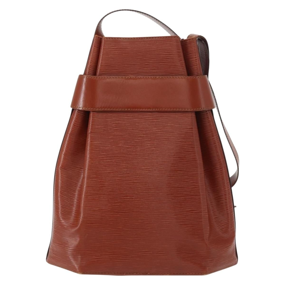 Louis Vuitton Vintage Sac d'Epaule Handbag Epi Leather, BROWN, LEATHER, Shoulder bag