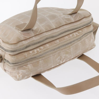 Chanel Travel Line Convertible Satchel Nylon, BEIGE, CANVAS, Handbag
