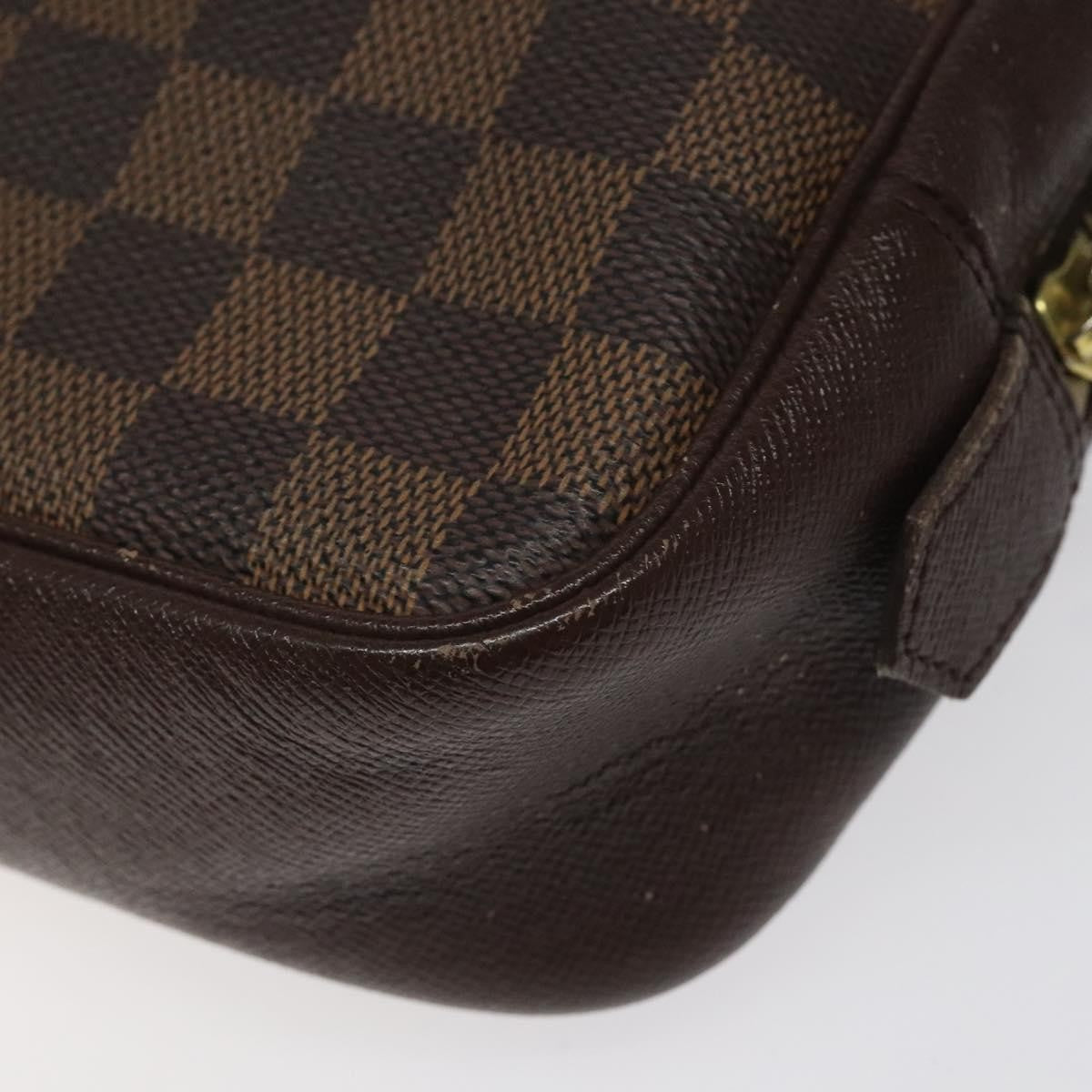 Louis Vuitton Trousse Toiletry Pouch Damier Canvas, BROWN, CANVAS, Toiletry Case
