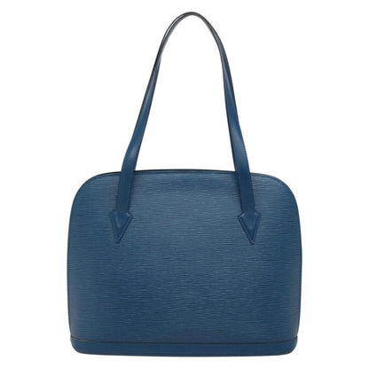 Louis Vuitton Lussac Handbag Epi Leather, BLUE, LEATHER, Shoulder bag