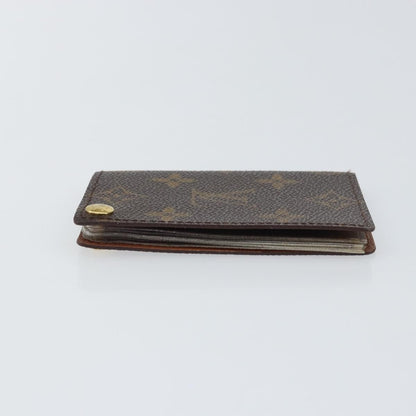 Louis Vuitton Porte Cartes Pression Card Case Monogram Canvas, BROWN, CANVAS, Card Holders