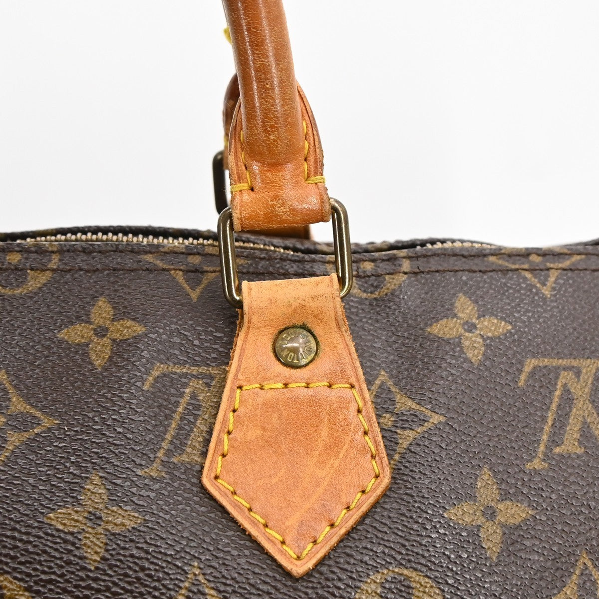 Louis Vuitton Speedy Handbag Monogram Canvas, BROWN, CANVAS, Handbag