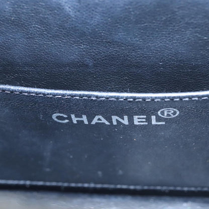 Chanel Vintage Vanity Case Patent, BLACK, PATENT_LEATHER, Toiletry Case