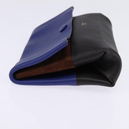 Celine All Soft Bag Leather, BLUE, LEATHER, Handbag