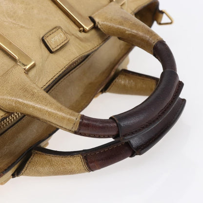 Chloe Ethel Handbag Leather, BEIGE, LEATHER, Handbag