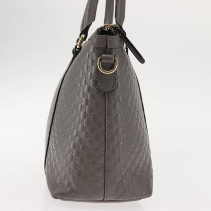 Gucci Britt Convertible Dome Satchel Microguccissima Leather, GRAY, LEATHER, Handbag