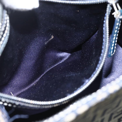 Fendi Vintage Satchel Zucchino Canvas, NAVY, CANVAS, Handbag