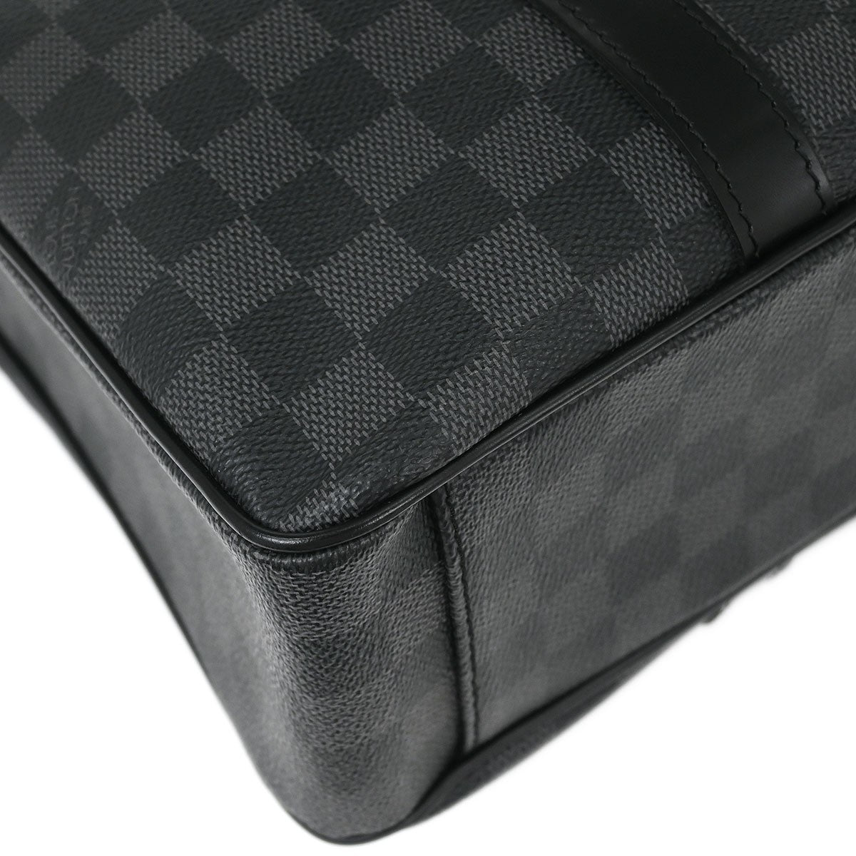 Louis Vuitton Tadao Handbag Damier Graphite, GRAY, CANVAS, Tote bag