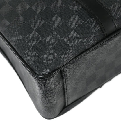 Louis Vuitton Tadao Handbag Damier Graphite, GRAY, CANVAS, Tote bag