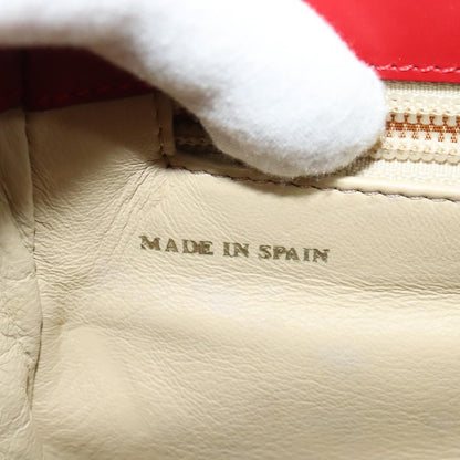 Loewe Anagram handbag Leather, RED, LEATHER, Handbag