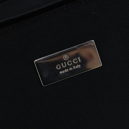 Gucci Gucci logo shoulder bag Canvas, BLACK, CANVAS, Shoulder bag