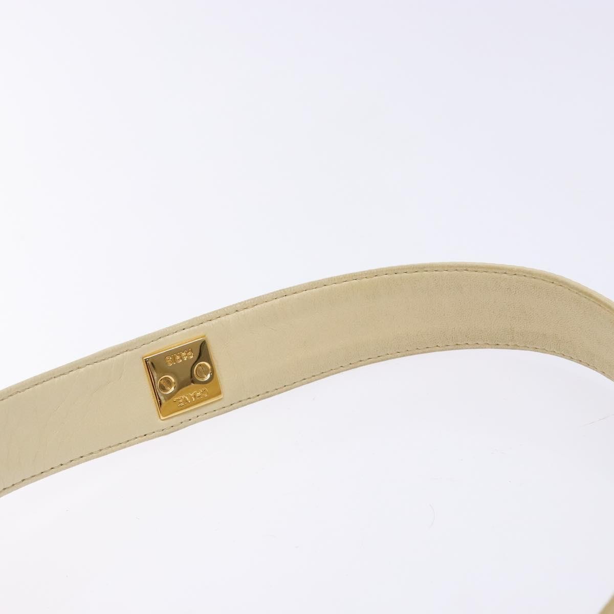 Chanel Vintage CC Flap Crossbody Bag Quilted Lambskin, BEIGE, LEATHER, Shoulder bag