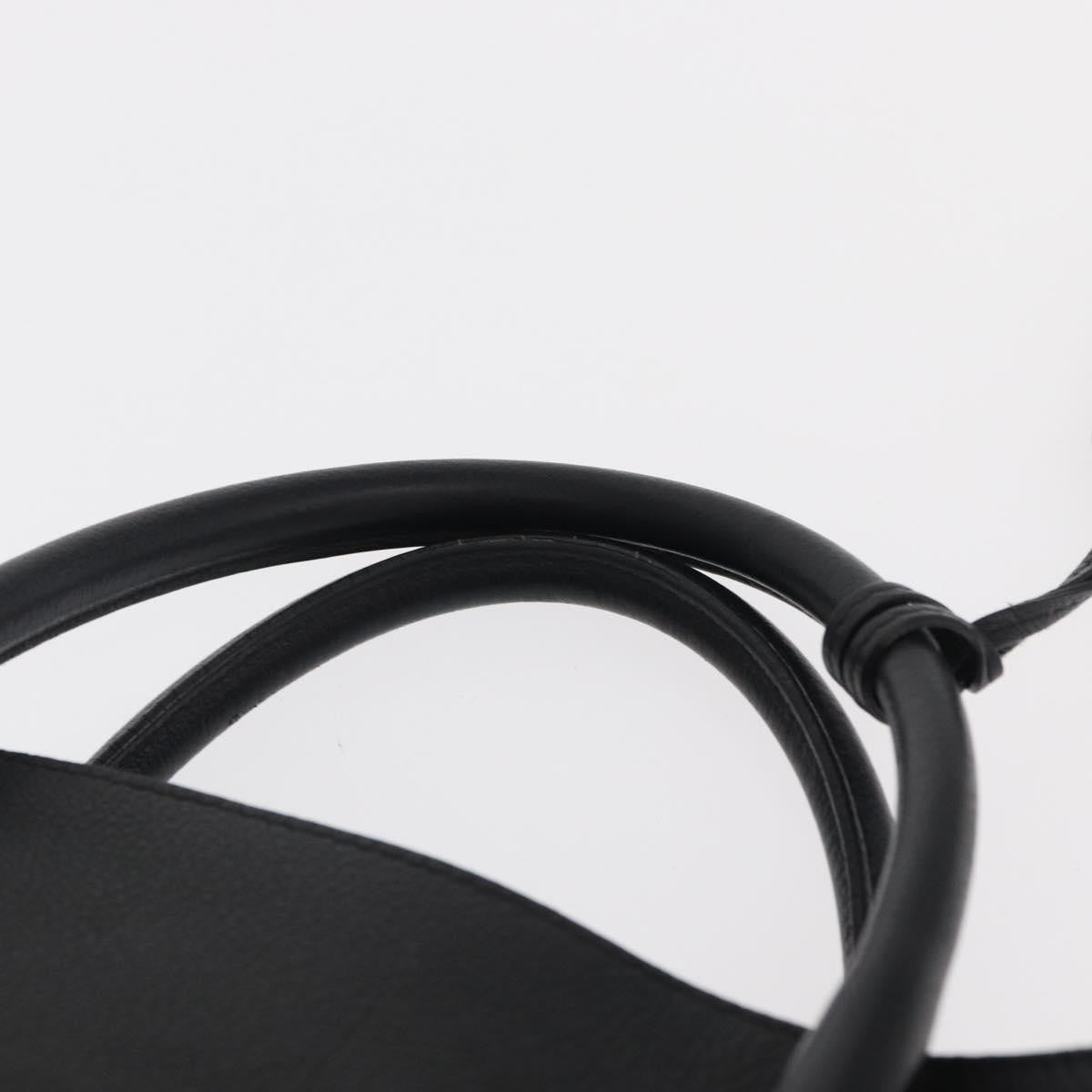 Christian Dior Open Bar Bag Leather, BLACK, LEATHER, Handbag