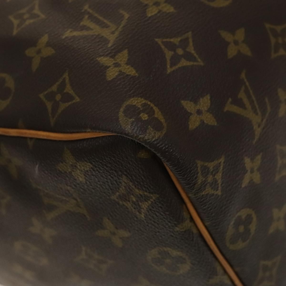 Louis Vuitton Keepall Bag Monogram Canvas, BROWN, CANVAS, Travel bag