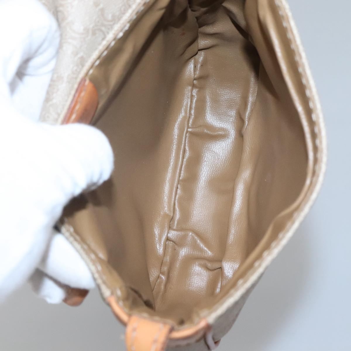 Celine Macadam Shoulder Bag PVC Leather, BEIGE, PVC, Shoulder bag