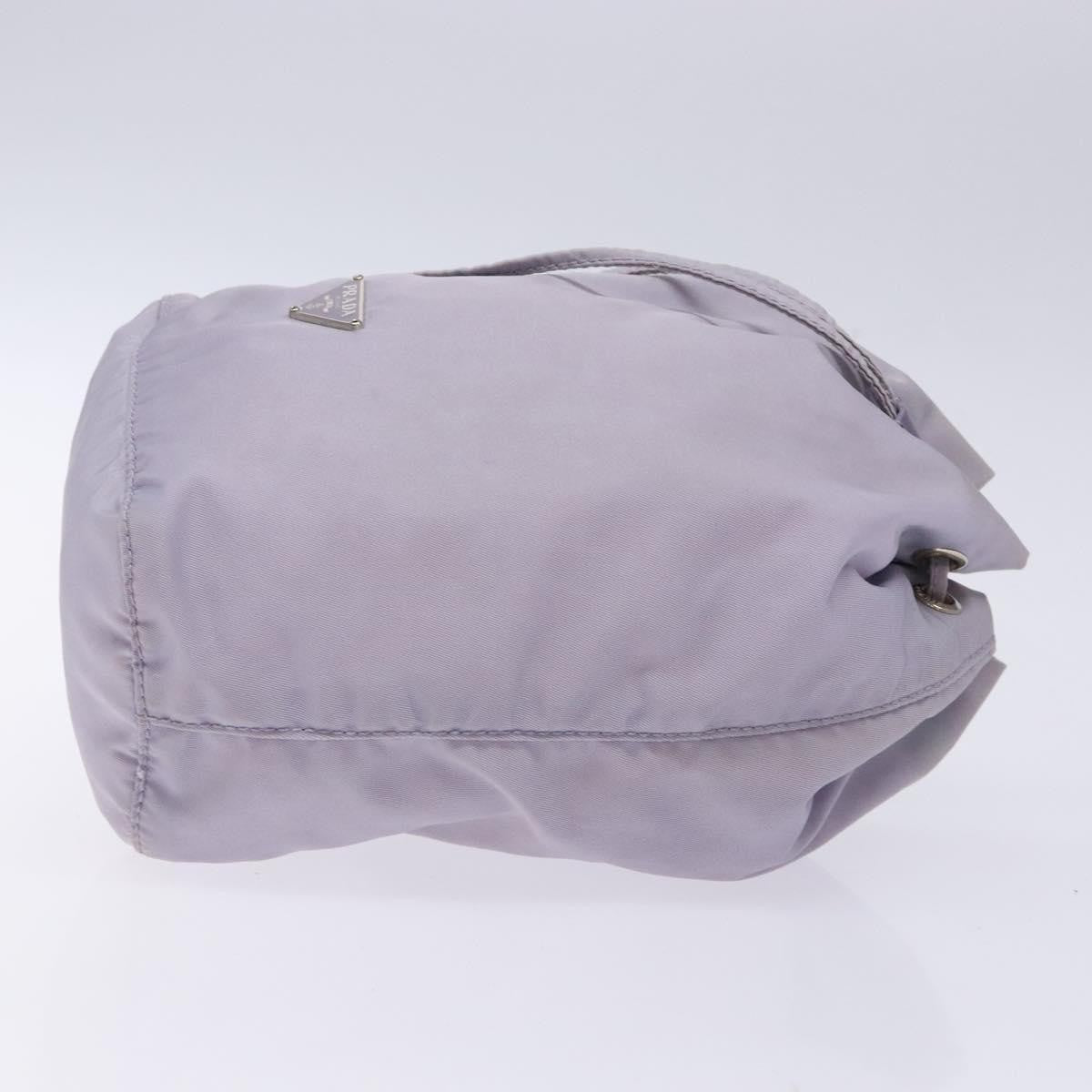 Prada Vela Drawstring Bucket Pouch Tessuto, PURPLE, NYLON, Clutche & pouche