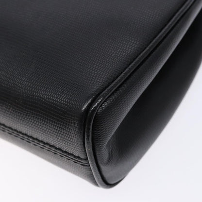 Celine Vintage Circle Logo Crossbody Bag Leather, BLACK, LEATHER, Crossbody bag