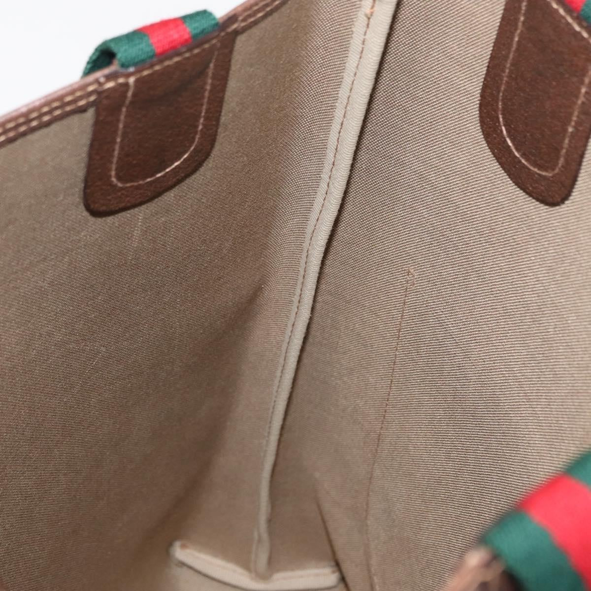 Gucci Sherry Line Tote Canvas, BEIGE, PVC, Tote bag