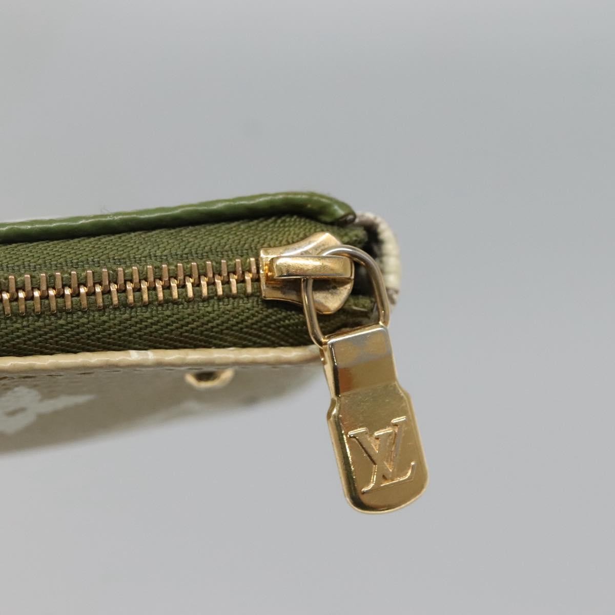 Louis Vuitton Mini pochette accessoire Limited edition Monogram canvas, GREEN, CANVAS, Clutche & pouche