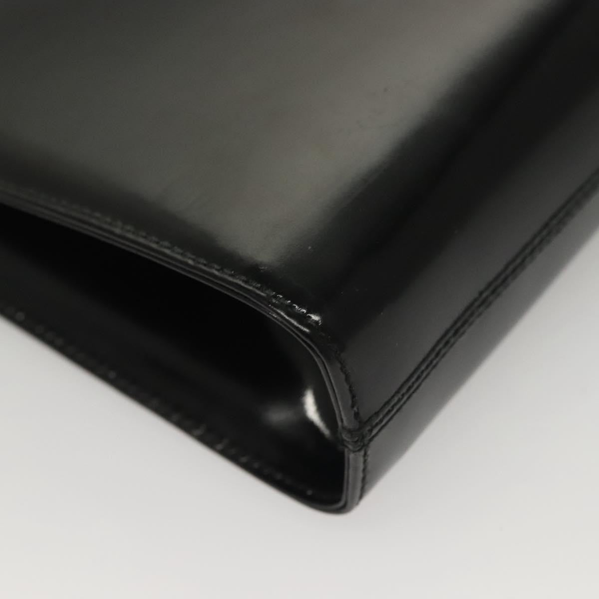 Salvatore Ferragamo Gancini Shoulder Bag Patent Leather, BLACK, PATENT_LEATHER, Shoulder bag