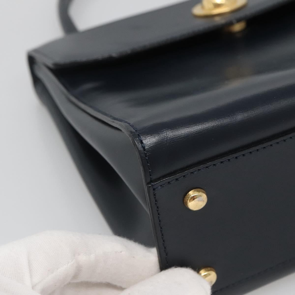 Celine Handbag Leather, NAVY, LEATHER, Handbag