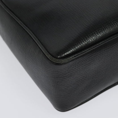 Celine Vintage Circle Logo Crossbody Bag Leather, BLACK, LEATHER, Crossbody bag