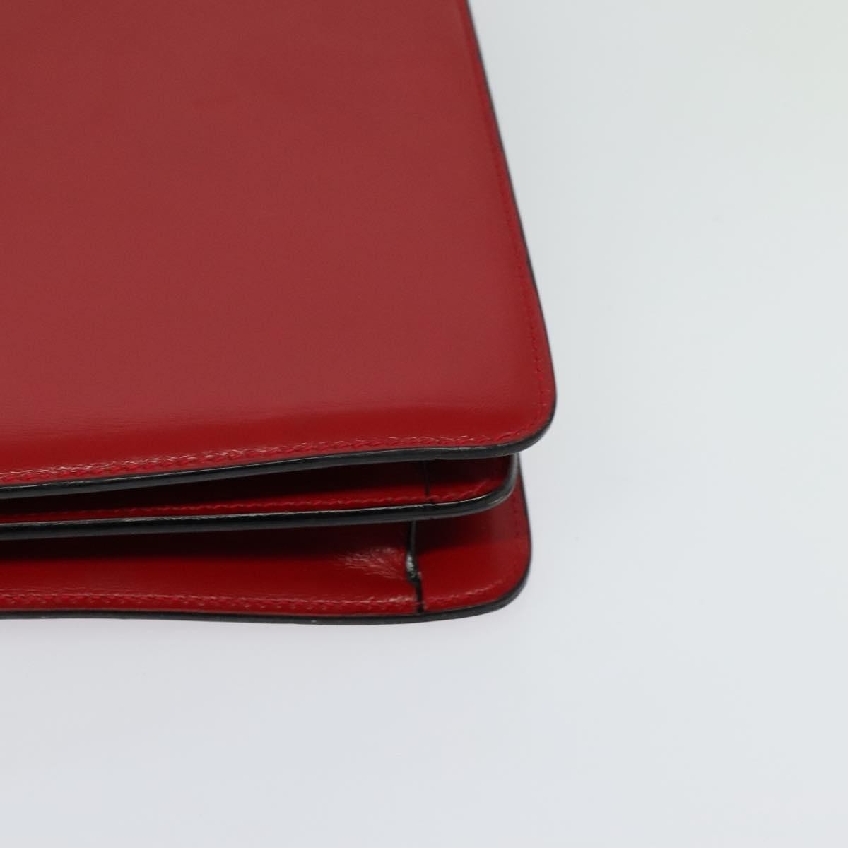 Celine Shoulder Bag Leather, RED, LEATHER, Shoulder bag